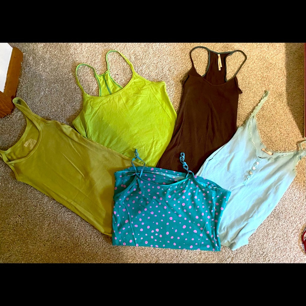 Lot of 5 camis/tank tops